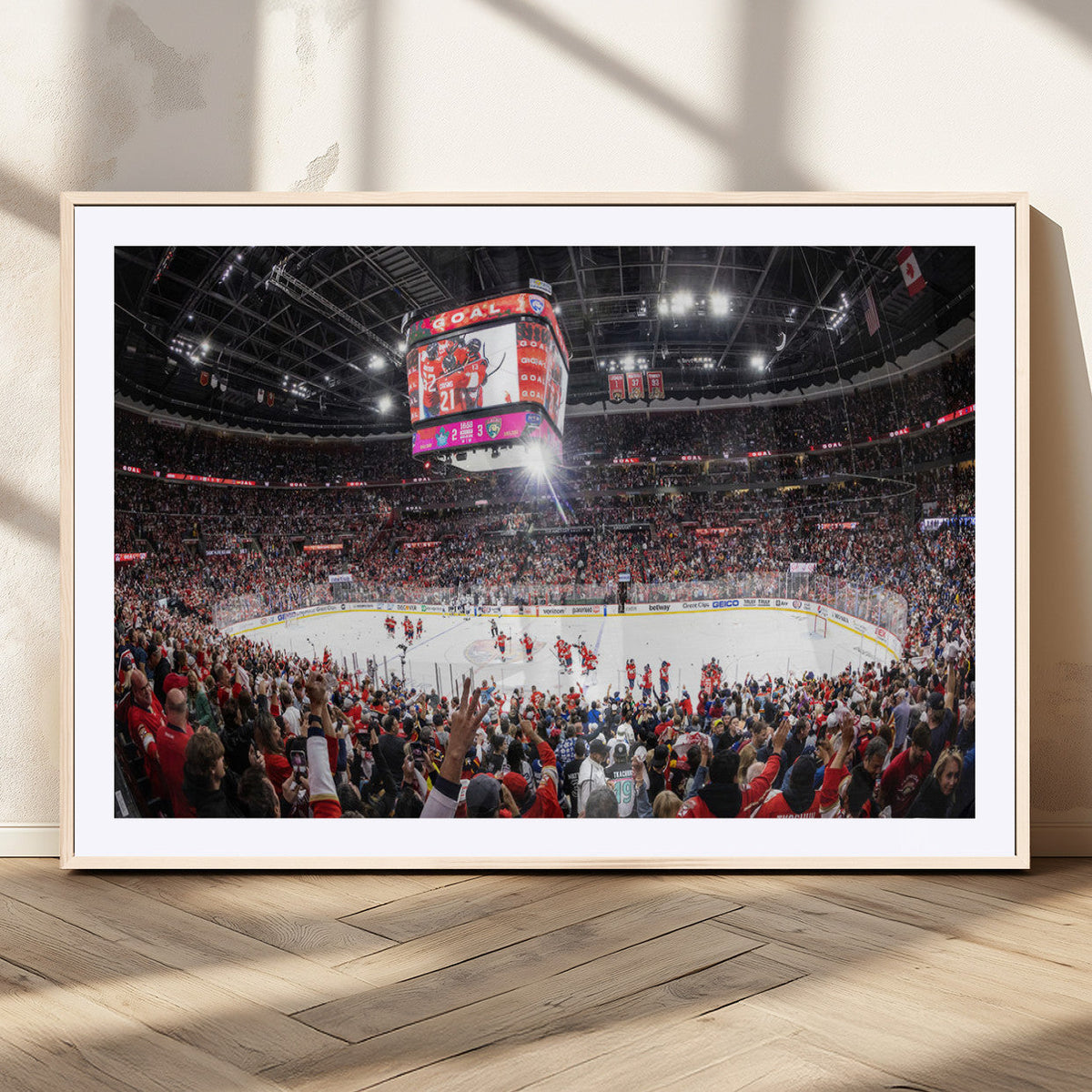 Amerant Bank Arena Wall Art Canvas Print - Basketball Arena