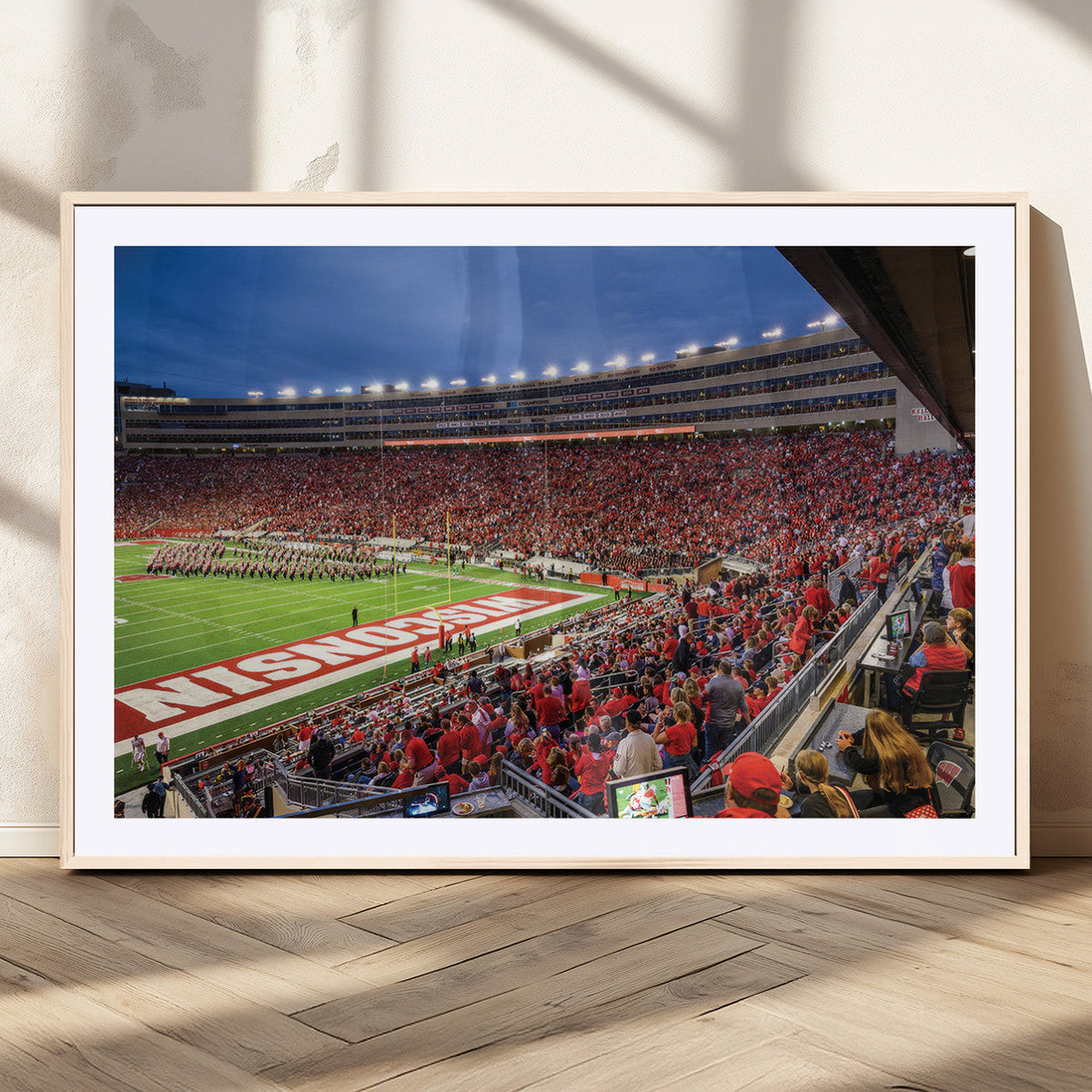 Wisconsin Badgers Football Team Print - Madison Camp Randall
