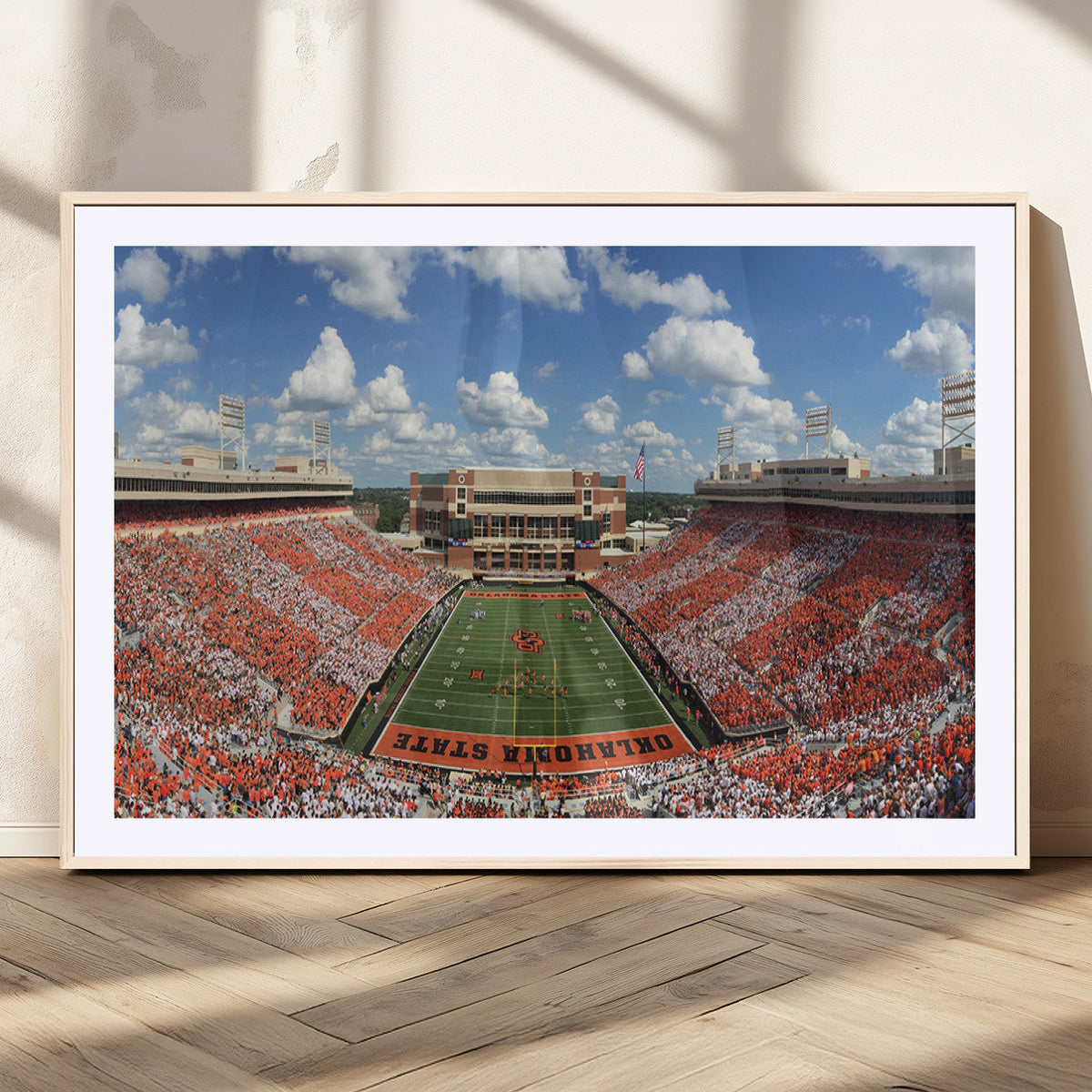 Oklahoma State Cowboys Football Team Print - Stillwater