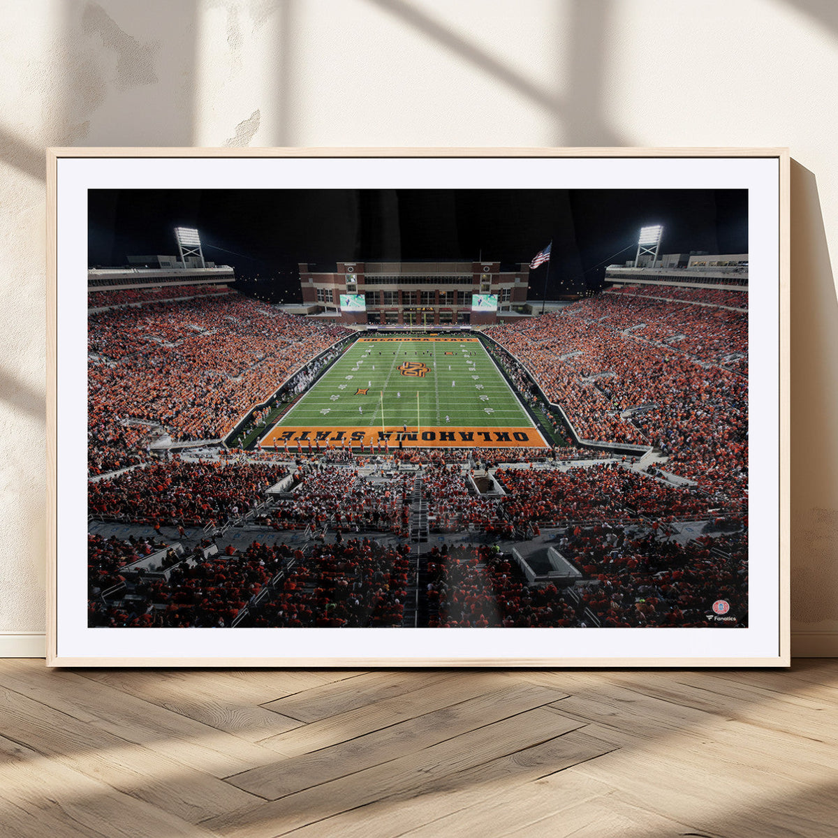 Oklahoma State Cowboys Canvas Print, Football Team Print -