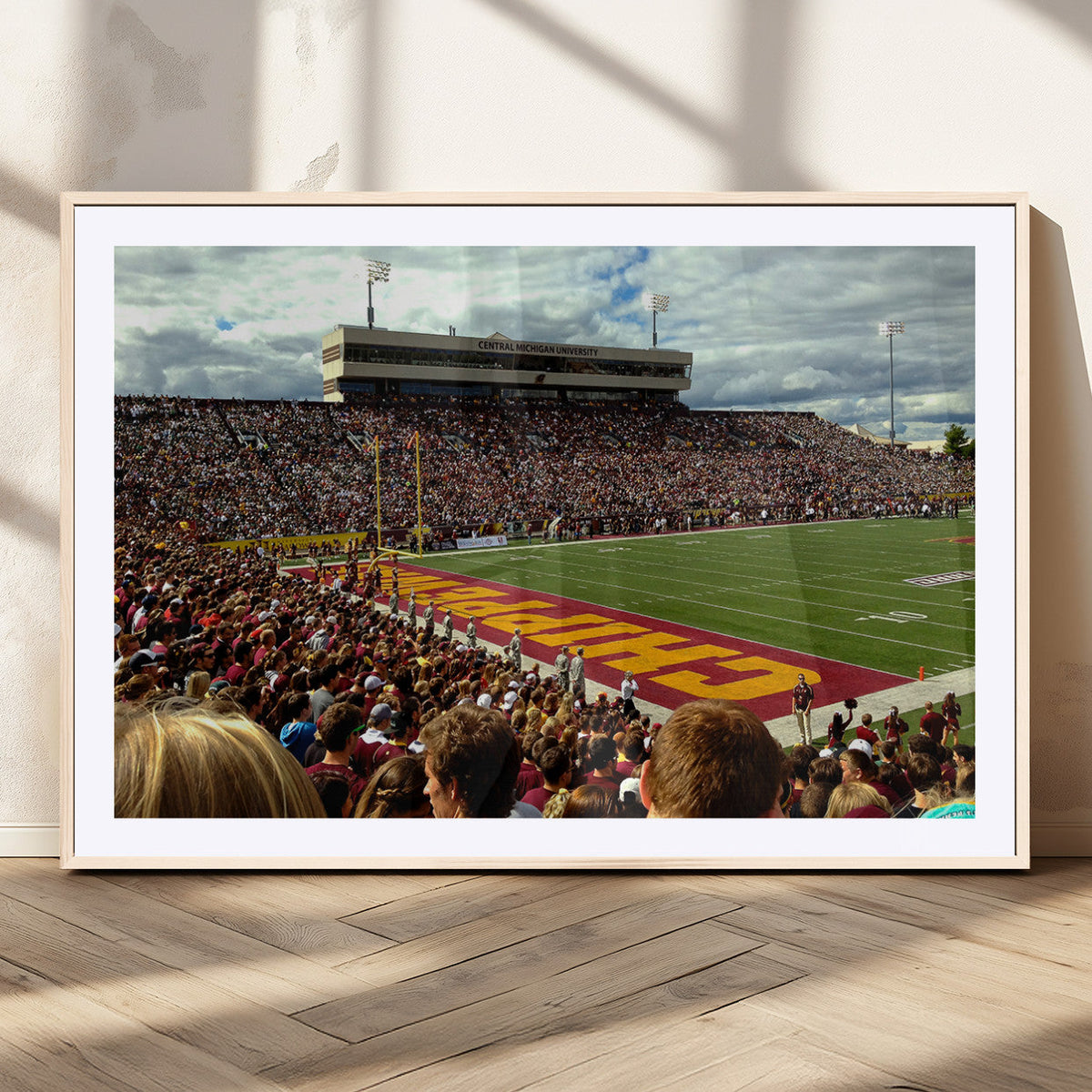 Central Michigan University Chippewas Football Team Print -