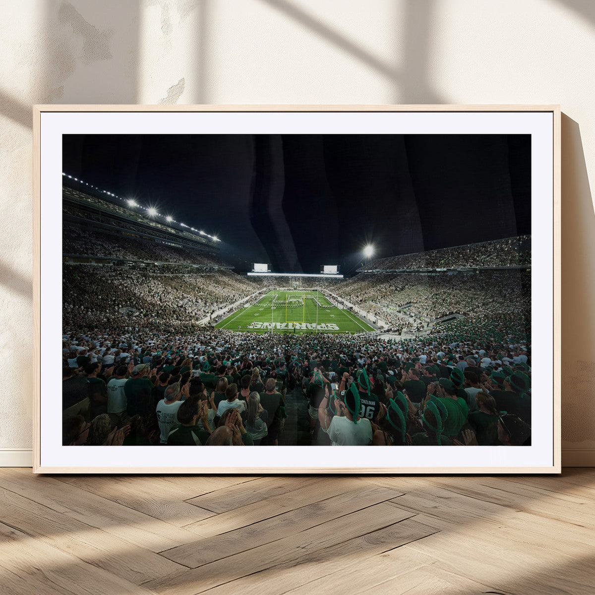 Framed Michigan State Spartans Football Team Print - East