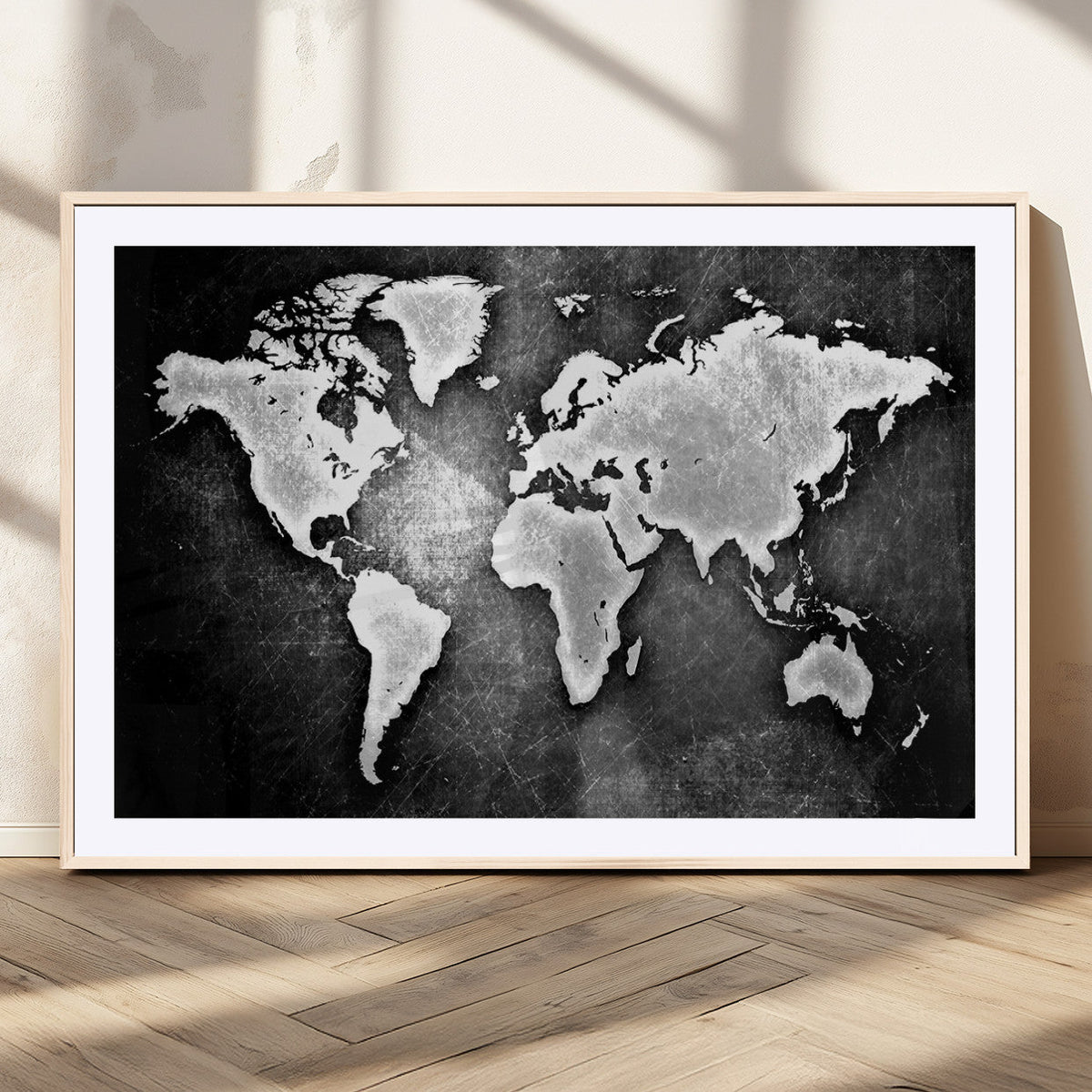 World Map Wall Art Canvas Print – Framed Wall Art for
