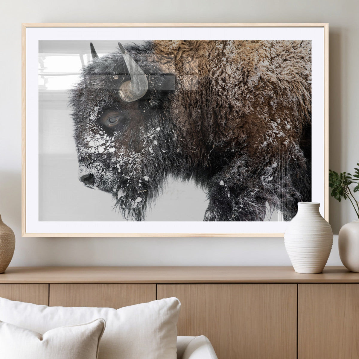 American Bison Wall Art Print – Majestic Buffalo Canvas