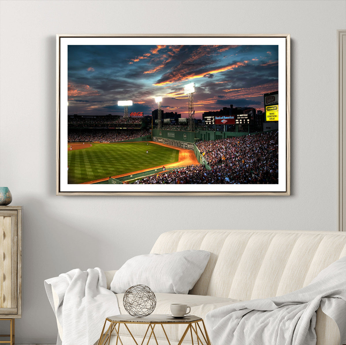 Fenway Park Wall Art Canvas Print | Large Baseball Stadium