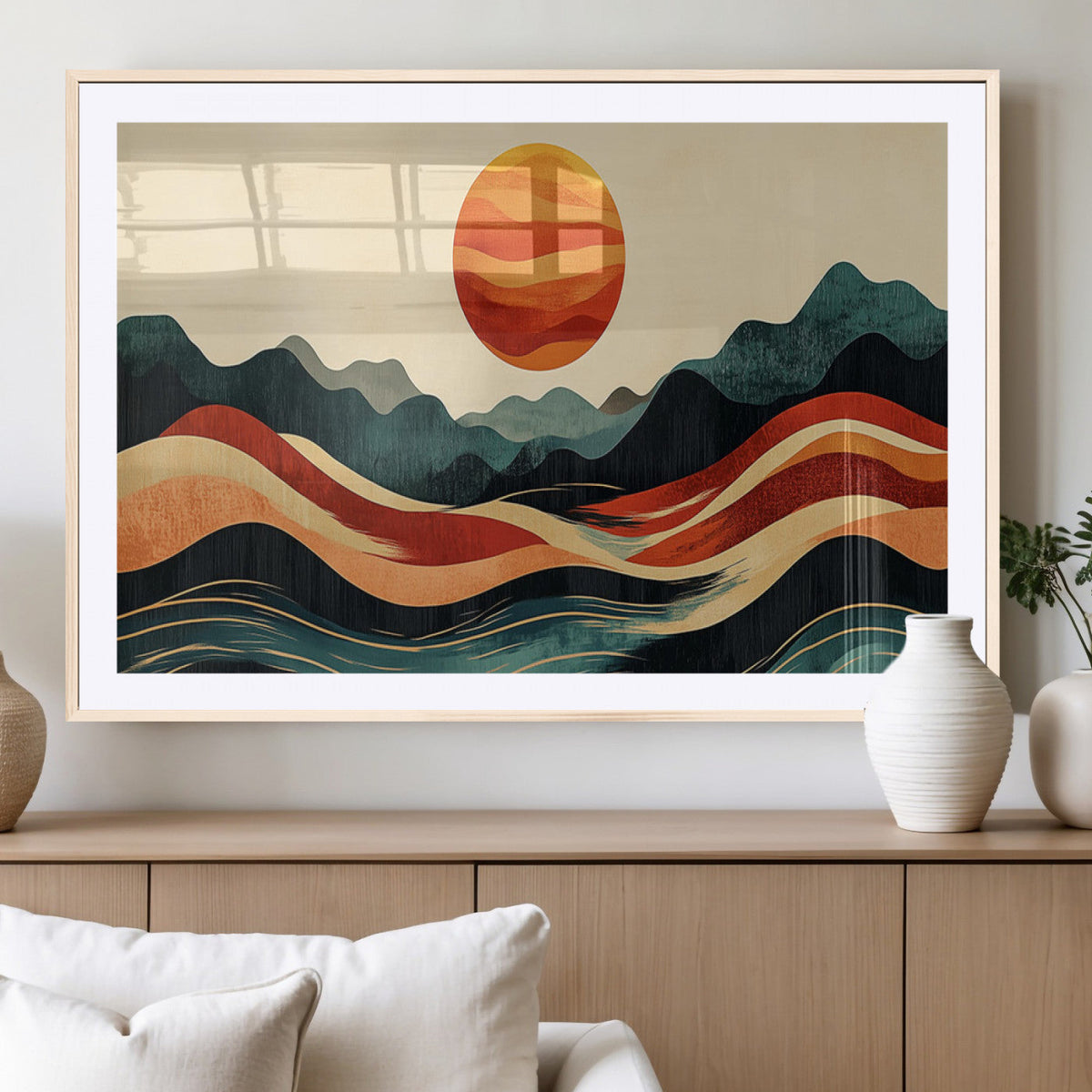 Mountain Triptych Wall Art Canvas Print – Western Nature