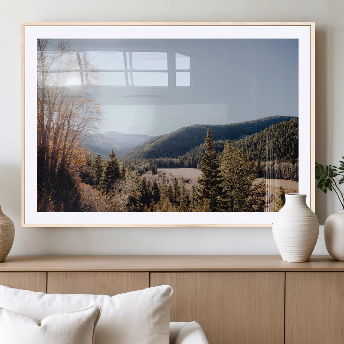 Tropical Palm Trees Wall Art Canvas Print – Framed Sunset
