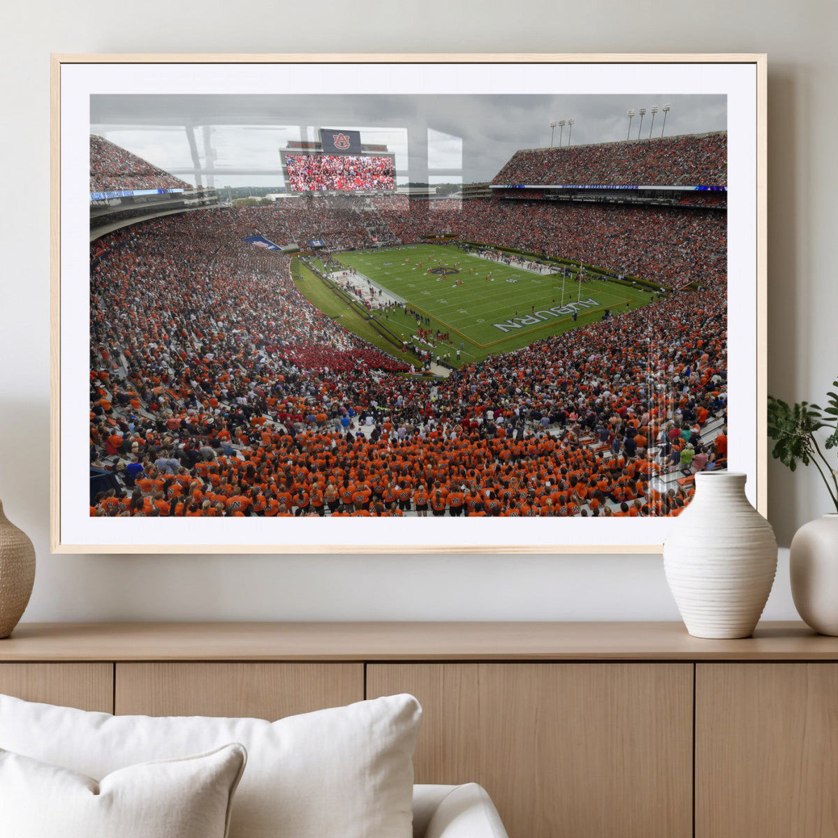 Jordan-Hare Stadium Wall Art Canvas Print, College Sports