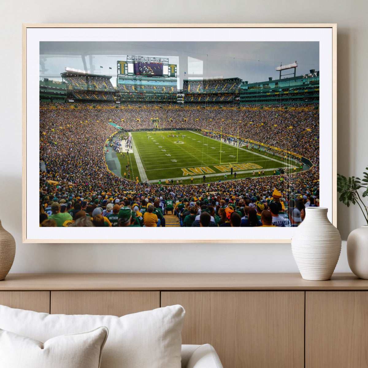 Green Bay Packers Lambeau Field Stadium Wall Art Canvas