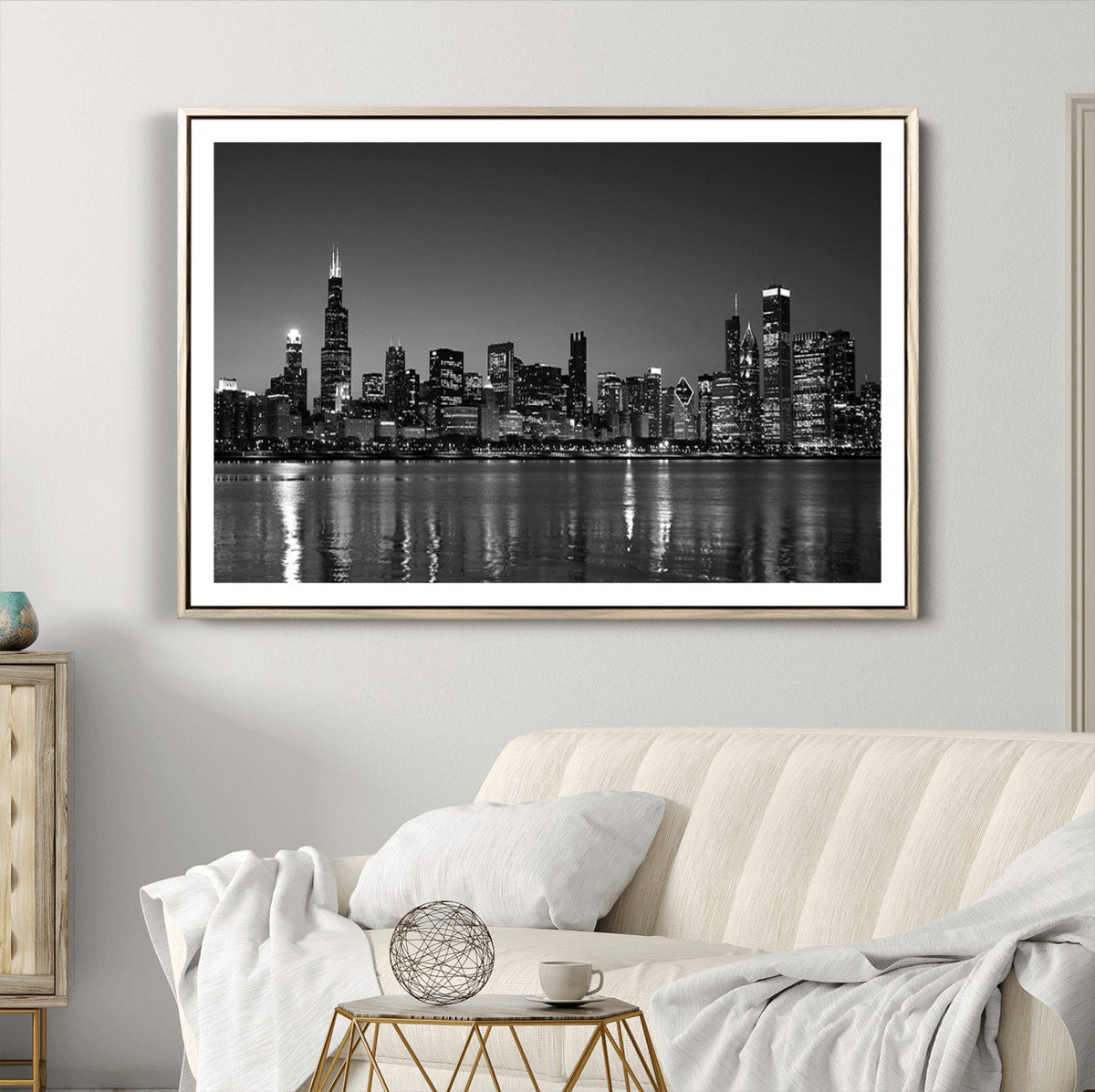 Chicago Wall Art Canvas Print