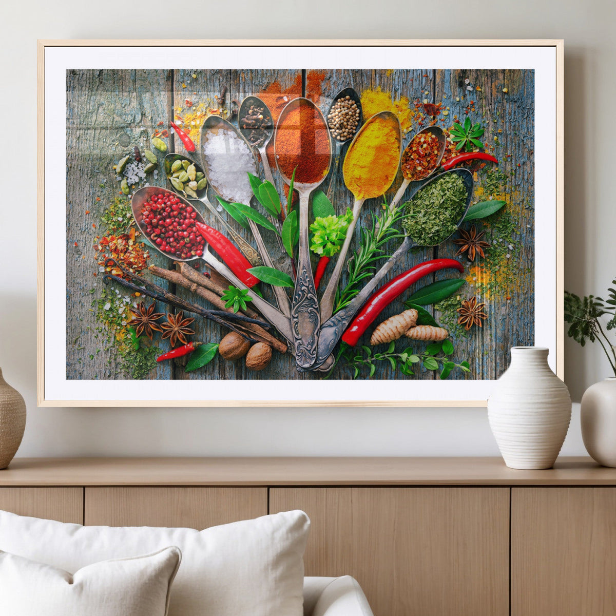 Spoonful of Spices Cooking Wall Art Canvas Print - Vibrant