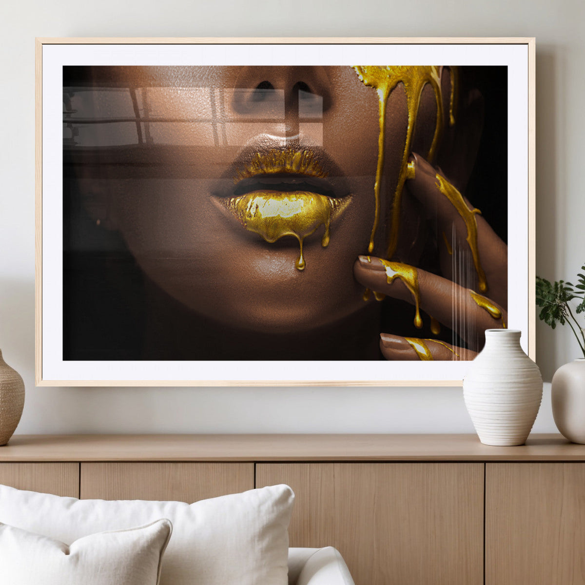 African American Art Black Woman Canvas Print, African Wall