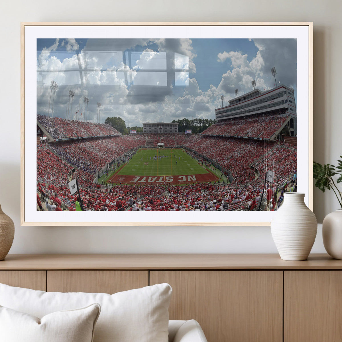 NC State Wolfpack Football Team Print Canvas- Raleigh