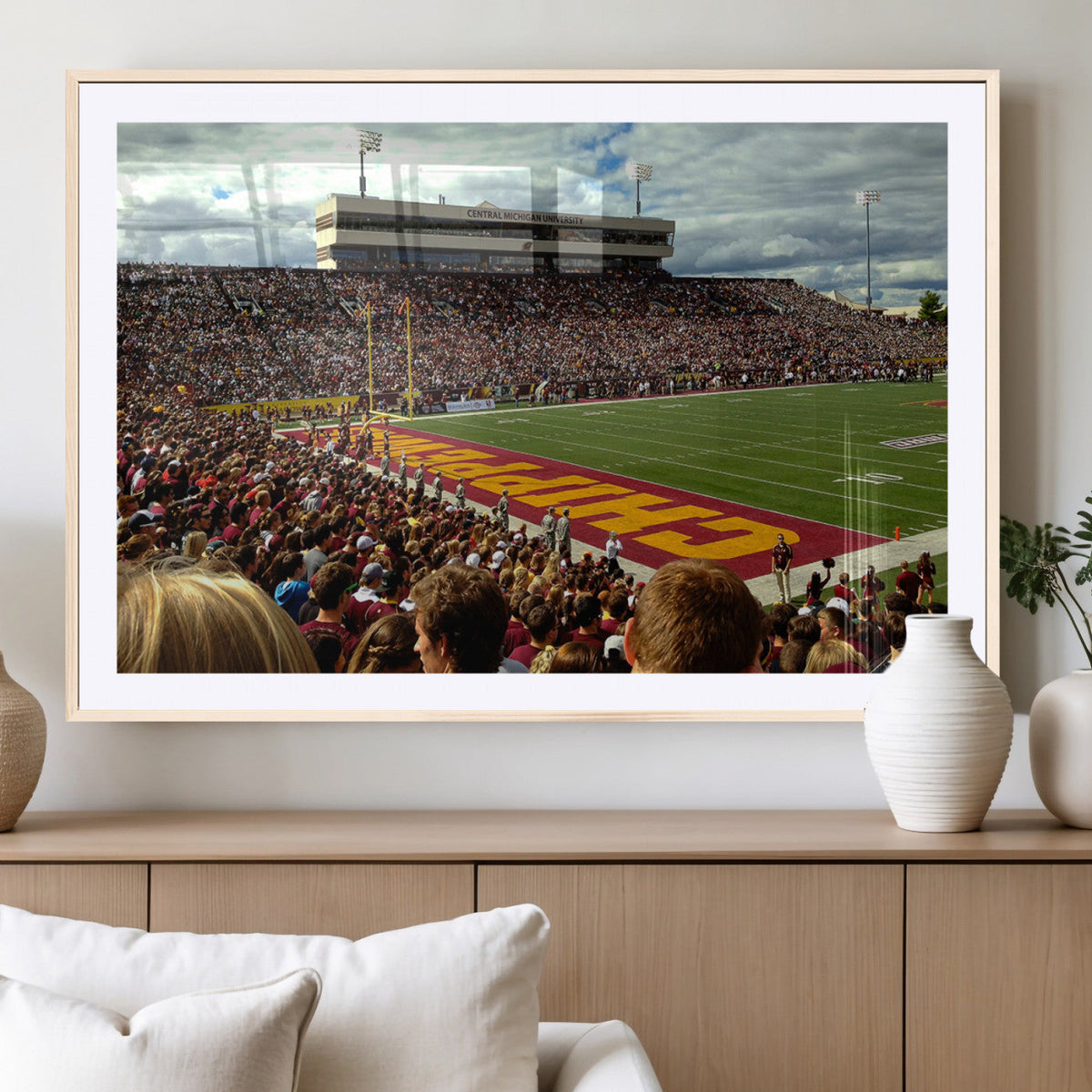Central Michigan University Chippewas Football Team Print -