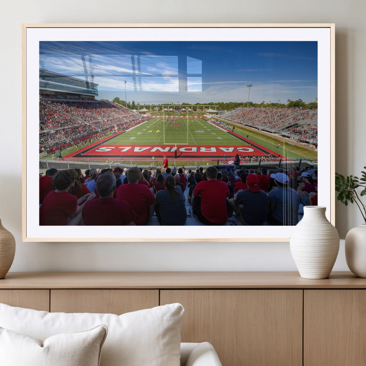 Ball State Cardinals Football Team Print - Muncie Scheumann