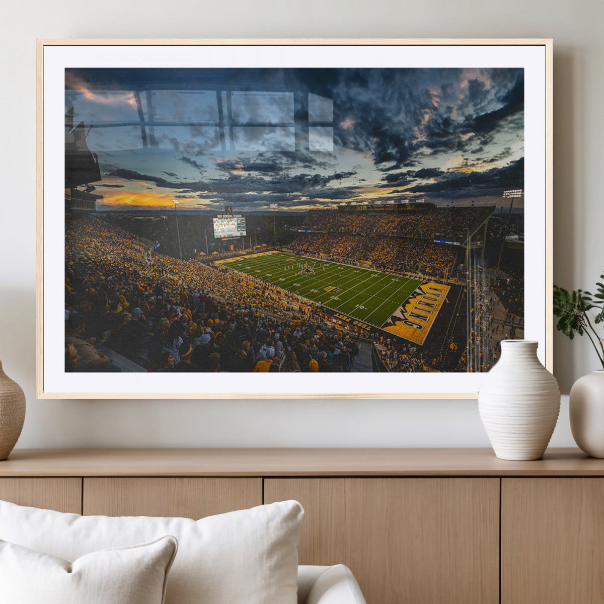 University of Wyoming Cowboys Football Team Print - Laramie