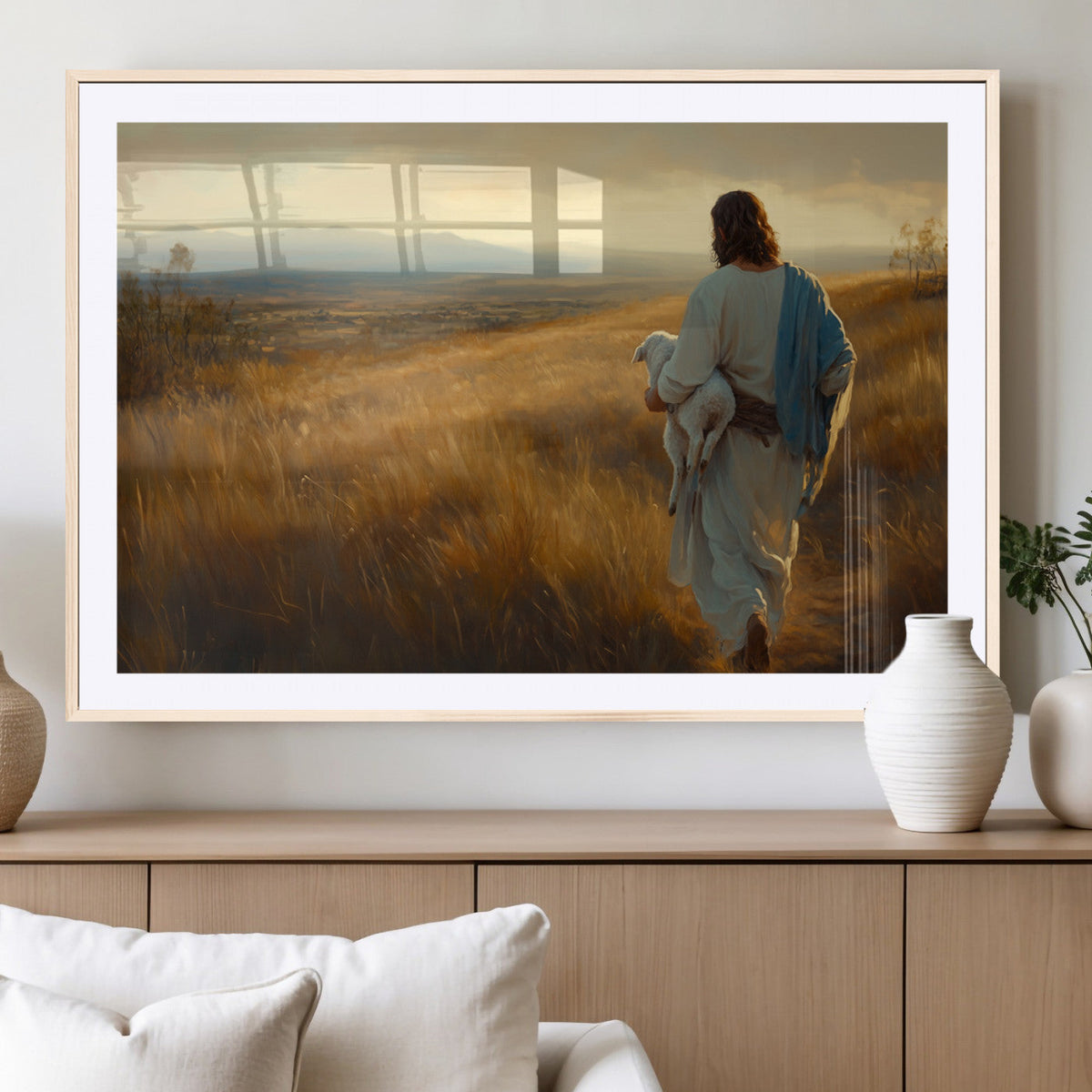 Jesus the Good Shepherd Wall Art Canvas Print -