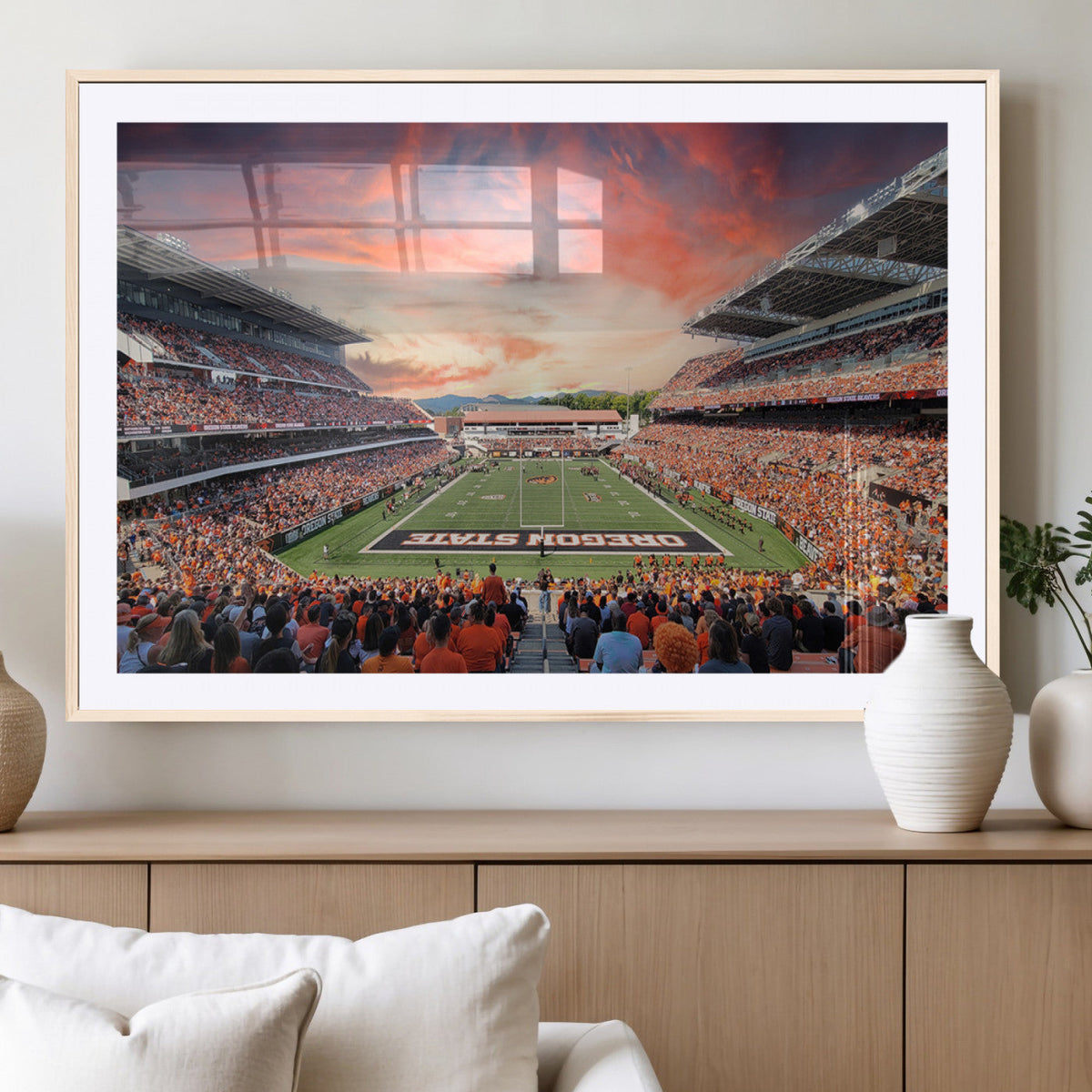 Oregon State Beavers Football Team Print - Corvallis Reser
