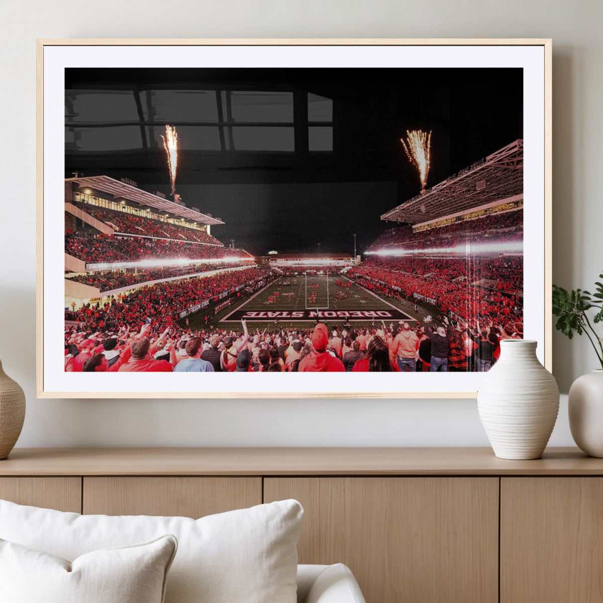 Oregon State Beavers Football Team Print - Corvallis Reser