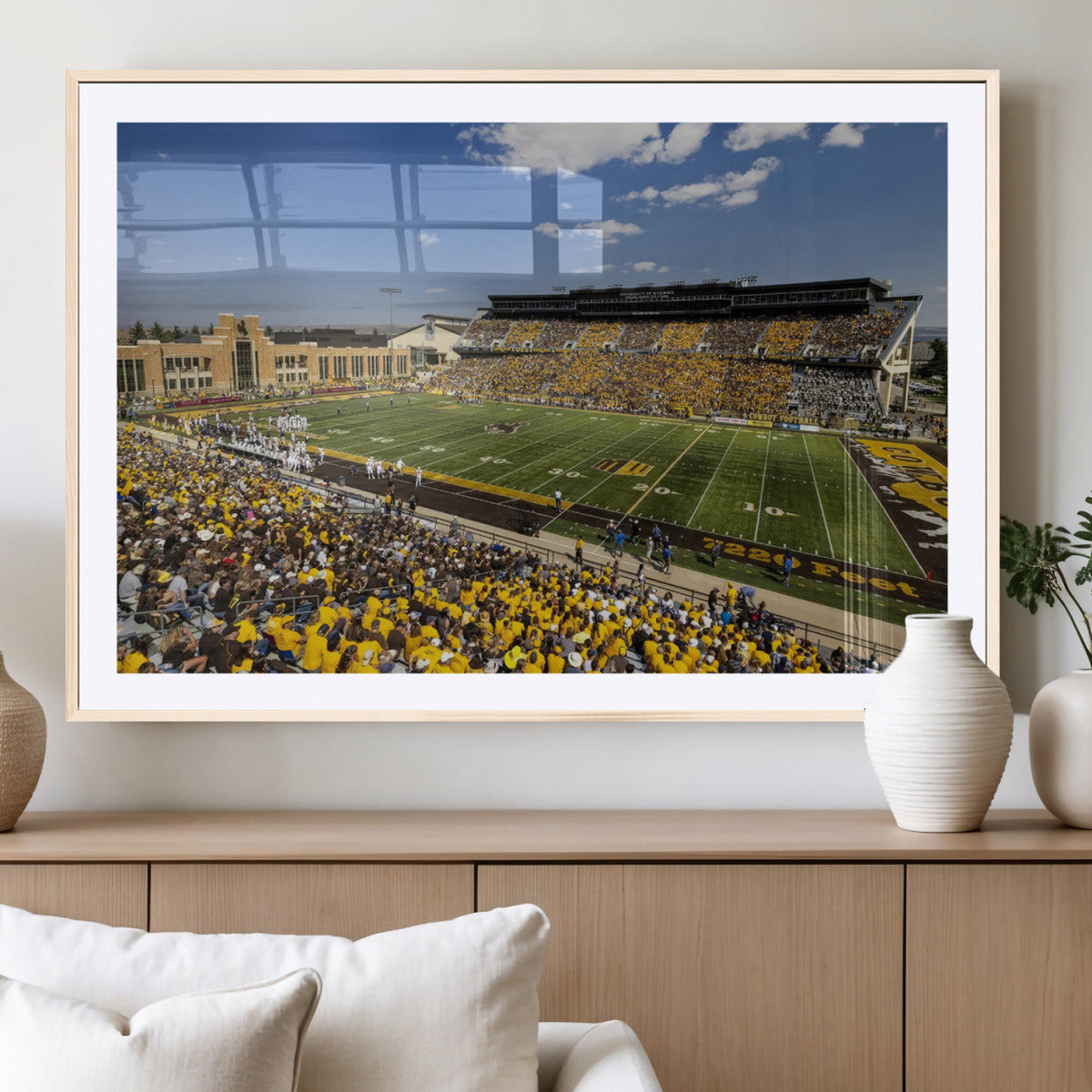 University of Wyoming Cowboys Football Team Print - Laramie