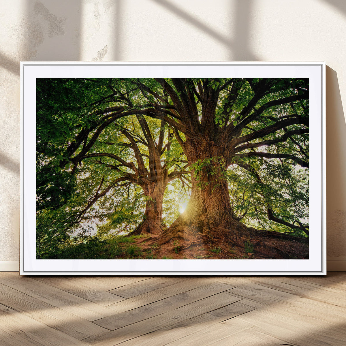 Majestic Ancient Tree Wall Art, NatureCanvas Print, Woodland