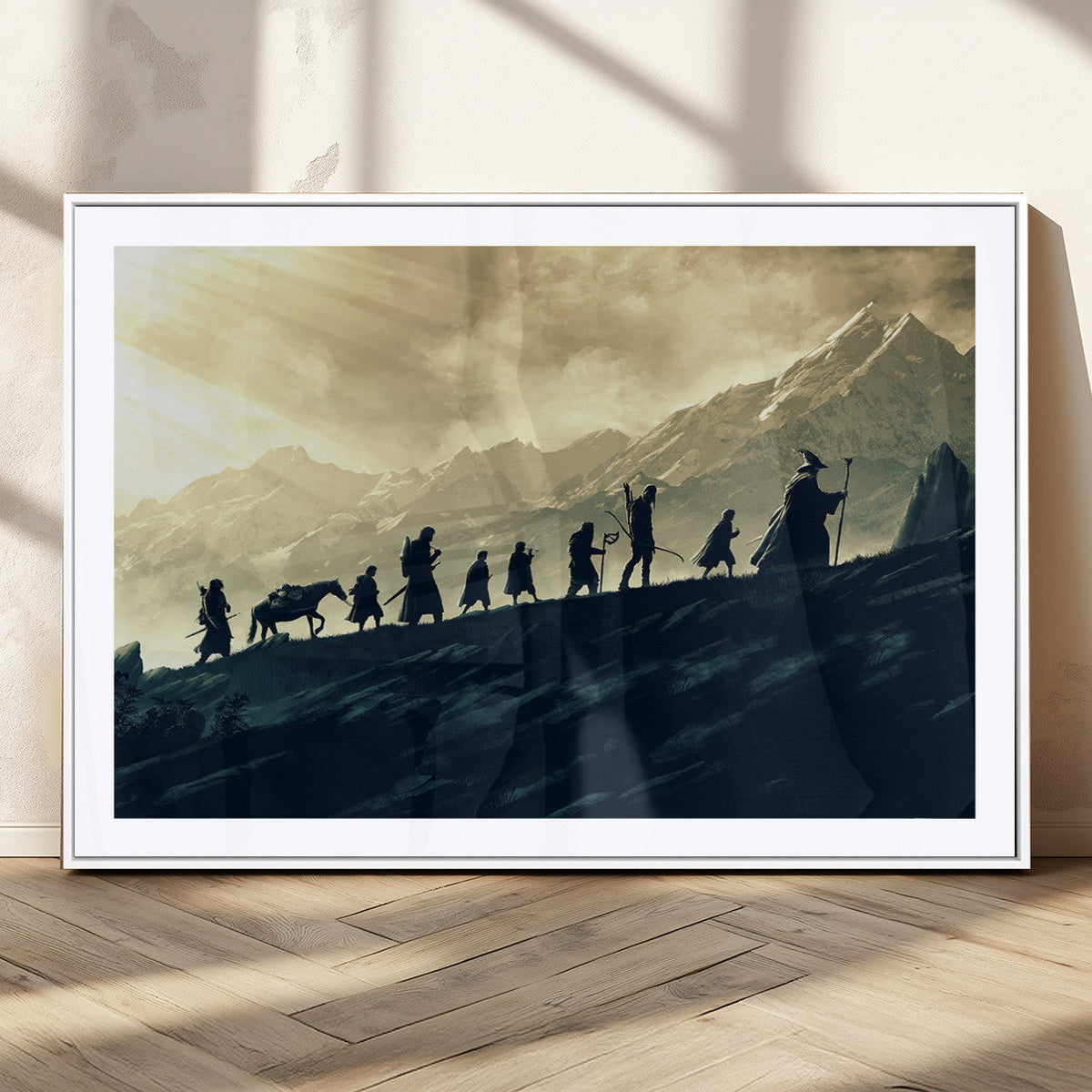 Fellowship Journey Wall Art – Fantasy Adventure Canvas Print