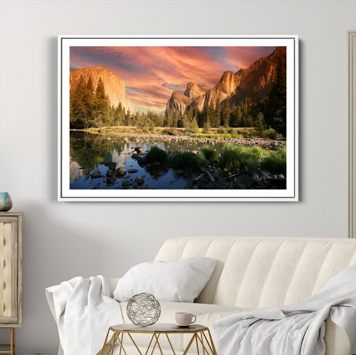 Yosemite Valley Wall Art Canvas Print – El Capitan Sunset