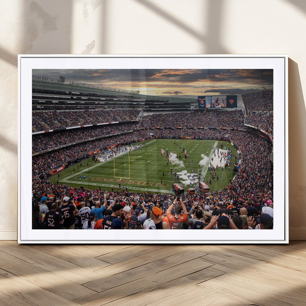 Chicago Bears Soldiers Field Wall Art Canvas Print – Framed