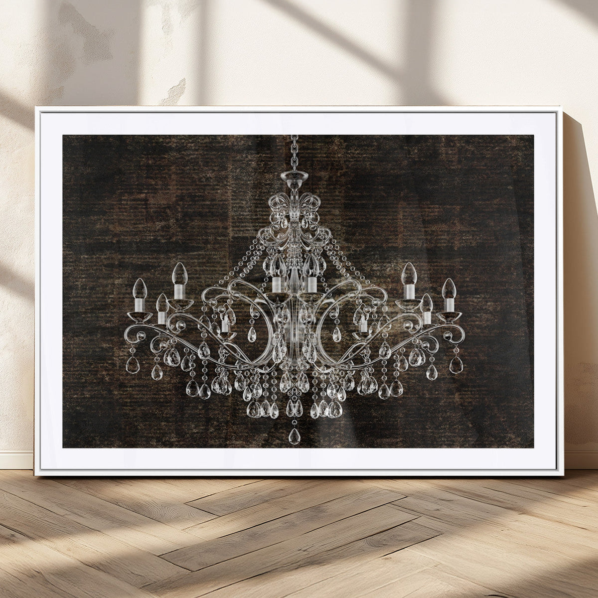 Rustic Chandelier Canvas Print
