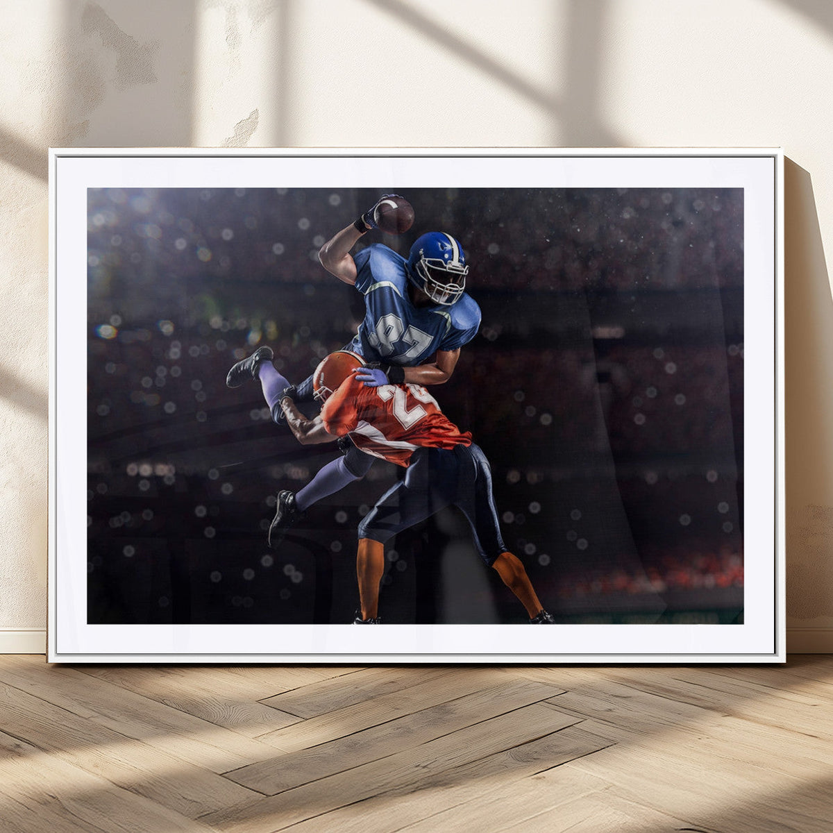 American Football Wall Art Canvas Print, Stadium Sport Wall