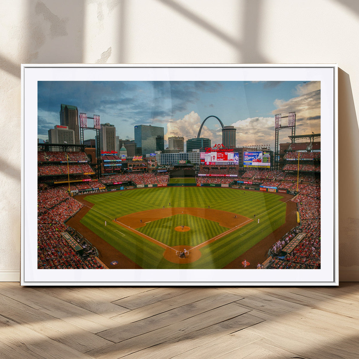 St. Louis Cardinals Baseball Team Print - Busch Stadium Wall