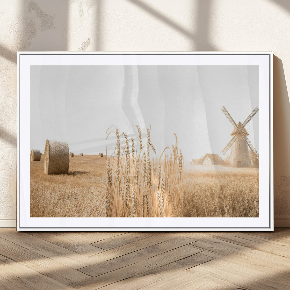 Vintage Farmhouse Triptych Wall Art – Giclée Canvas