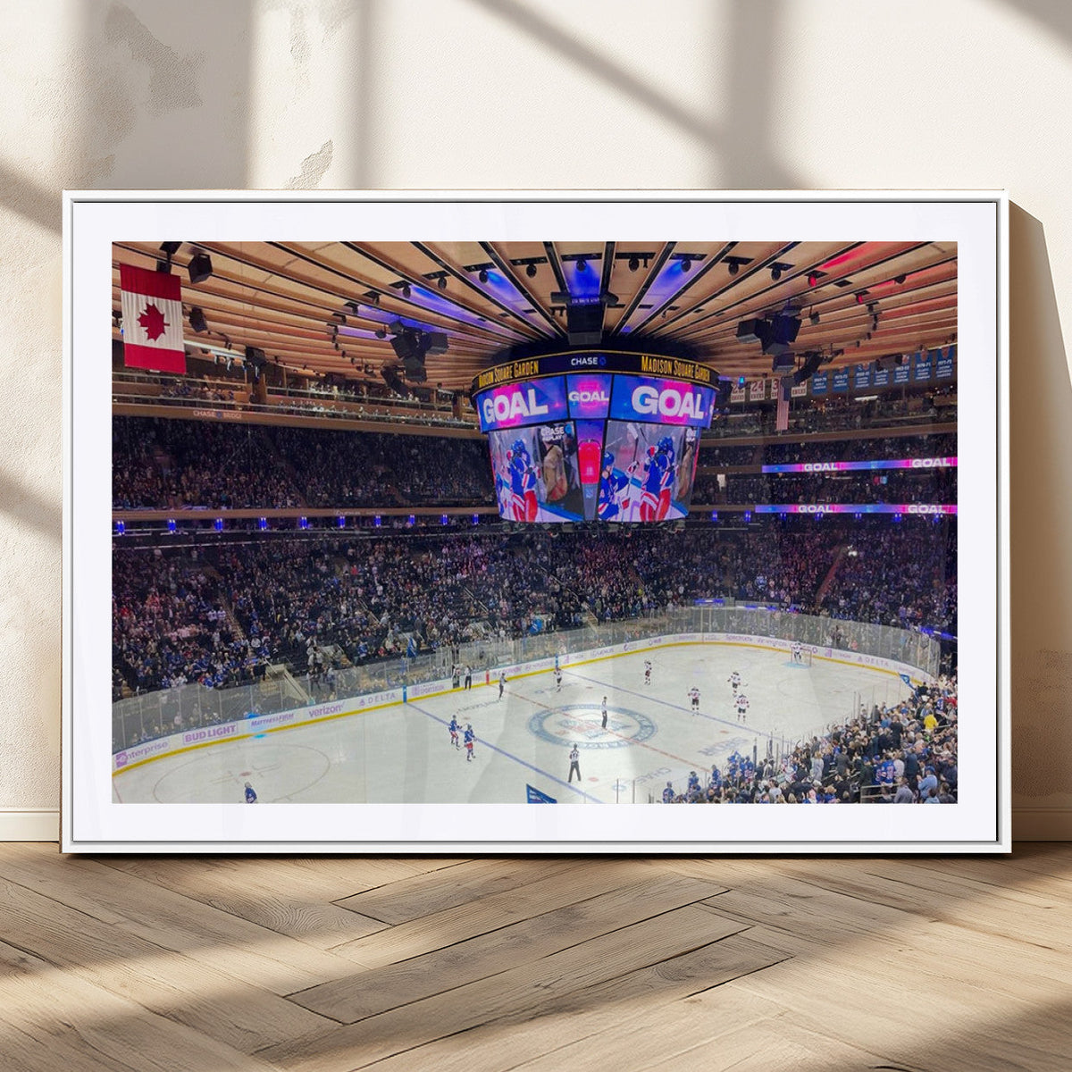 Madison New York Rangers Hockey Stadium Wall Art Canvas