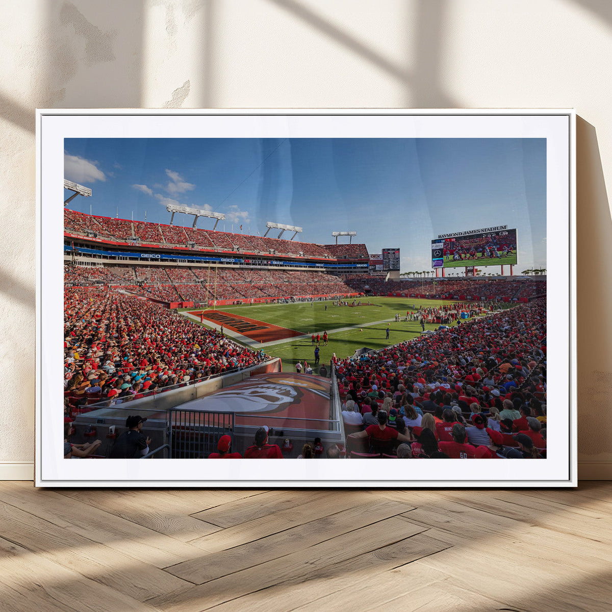 Florida Tampa Raymond James Stadium Wall Art Canvas Print -