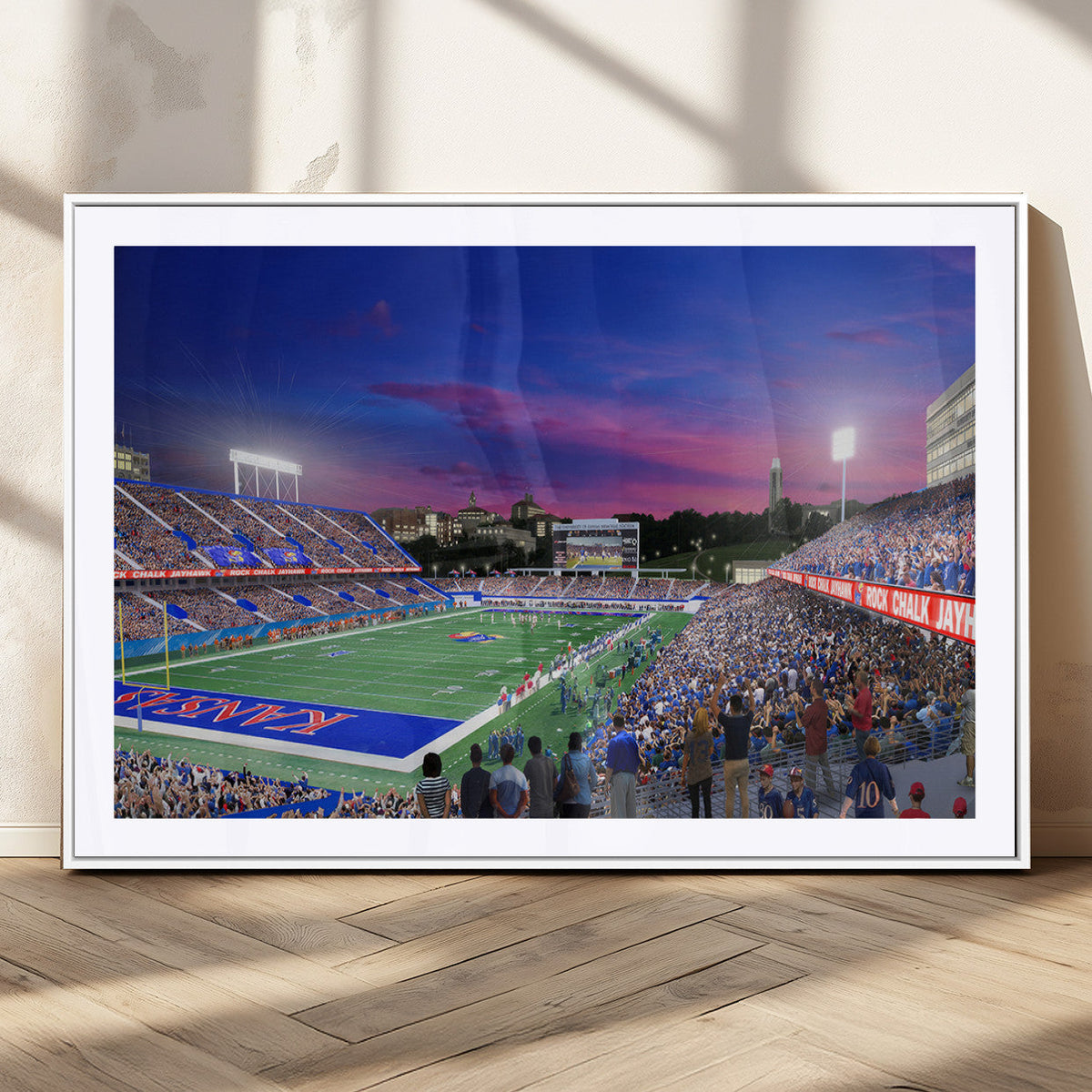 University of Kansas Jayhawks Football Team Print Canvas-