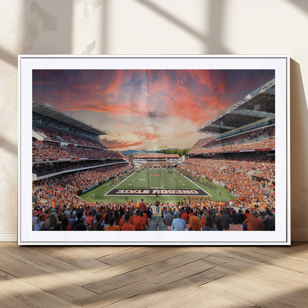 Oregon State Beavers Football Team Print - Corvallis Reser