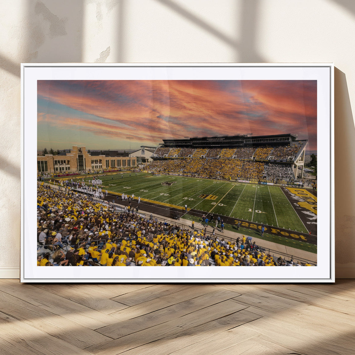 University of Wyoming Cowboys Football Team Print - Laramie