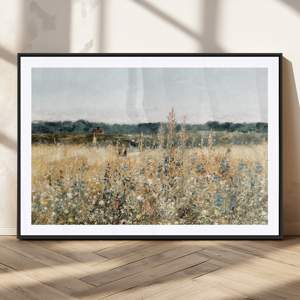 Wildflower Field Wall Art Canvas | Nature-Inspired Landscape