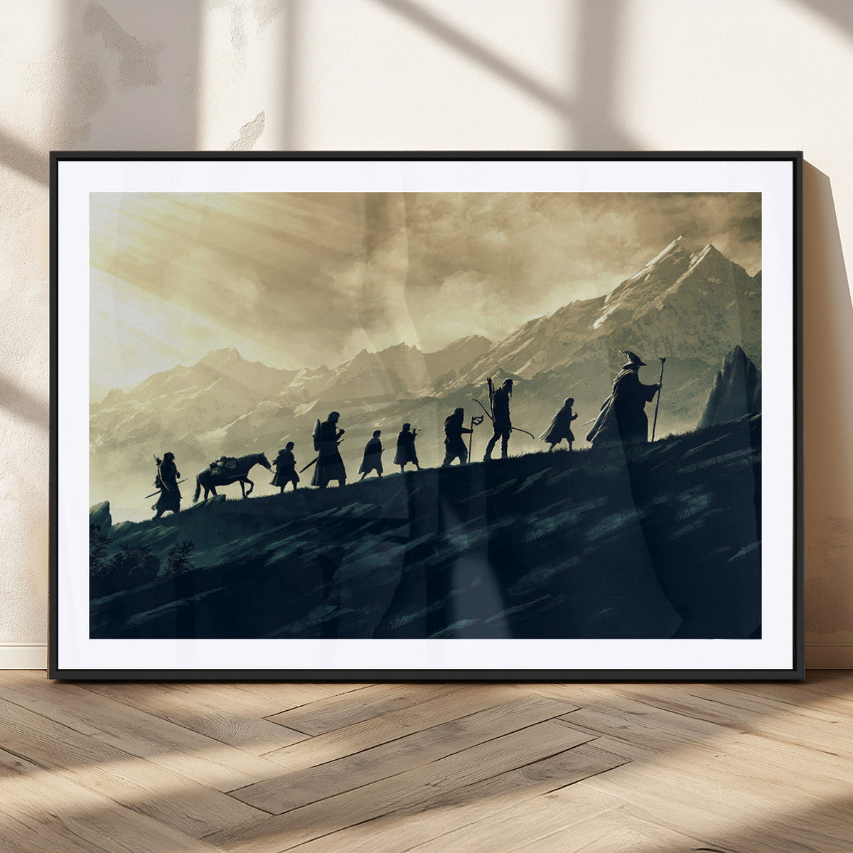 Fellowship Journey Wall Art – Fantasy Adventure Canvas Print