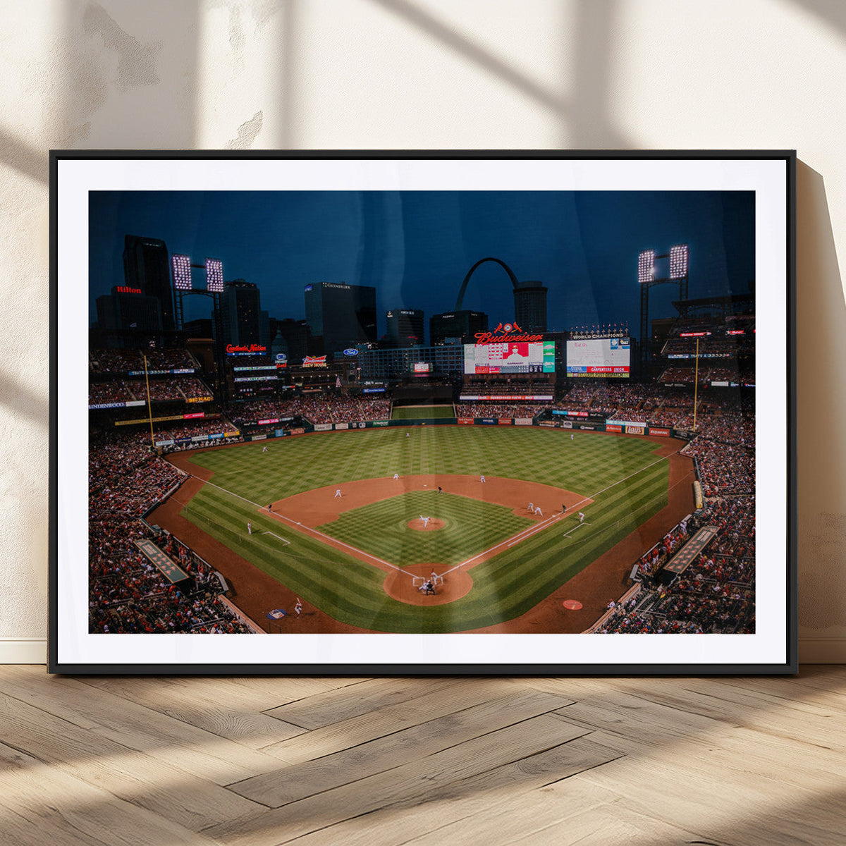 St. Louis Cardinals Baseball Team Print - Busch Stadium Wall