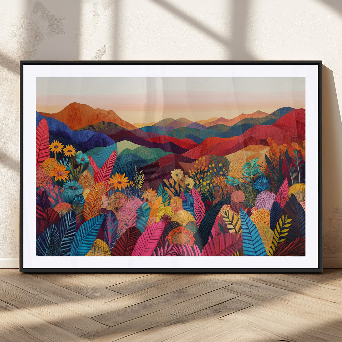 YAYOI KUSAMA Abstract Print - Landscape Canvas Wall Art