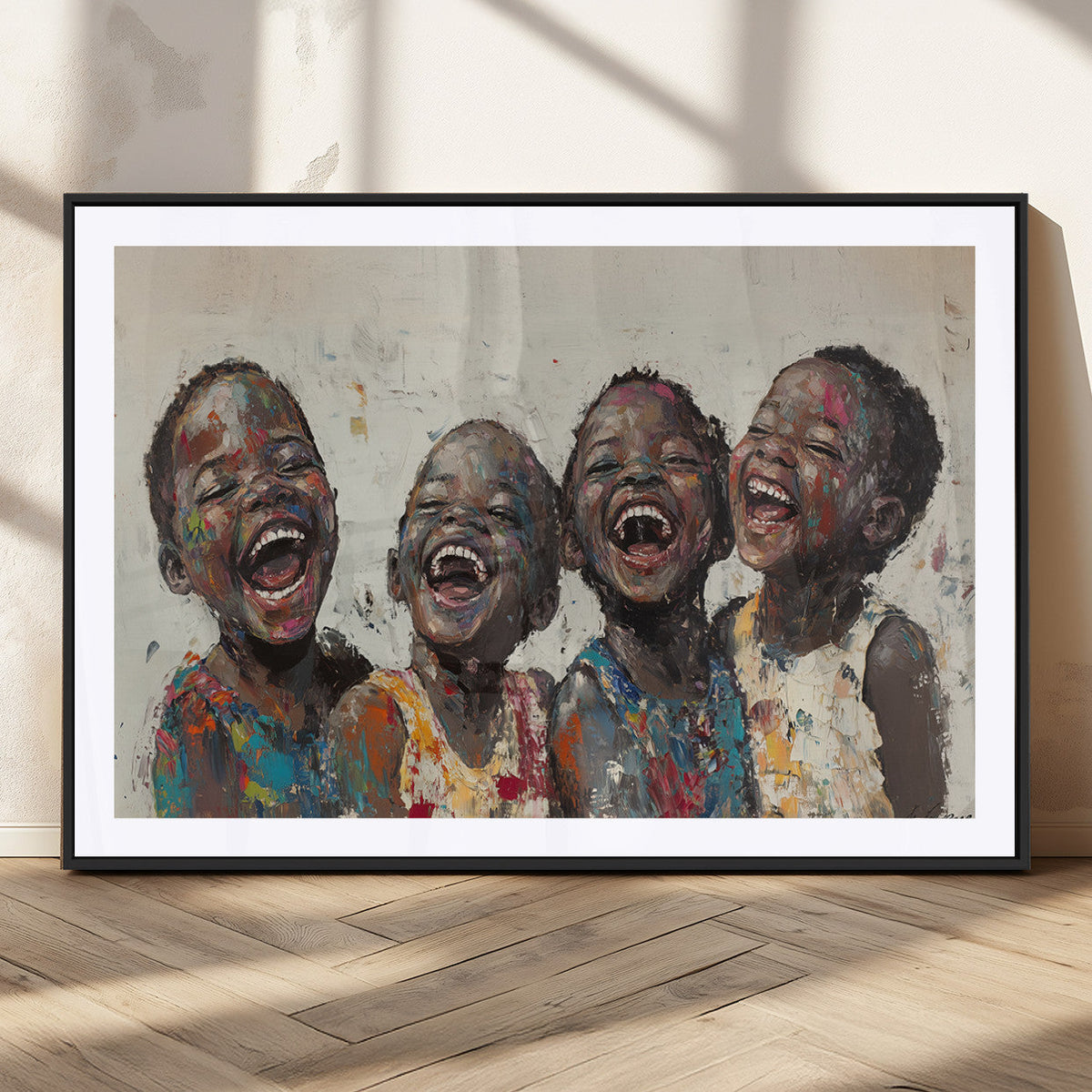 Shai Yossef Print - Joyful Childhood Canvas Wall Art -