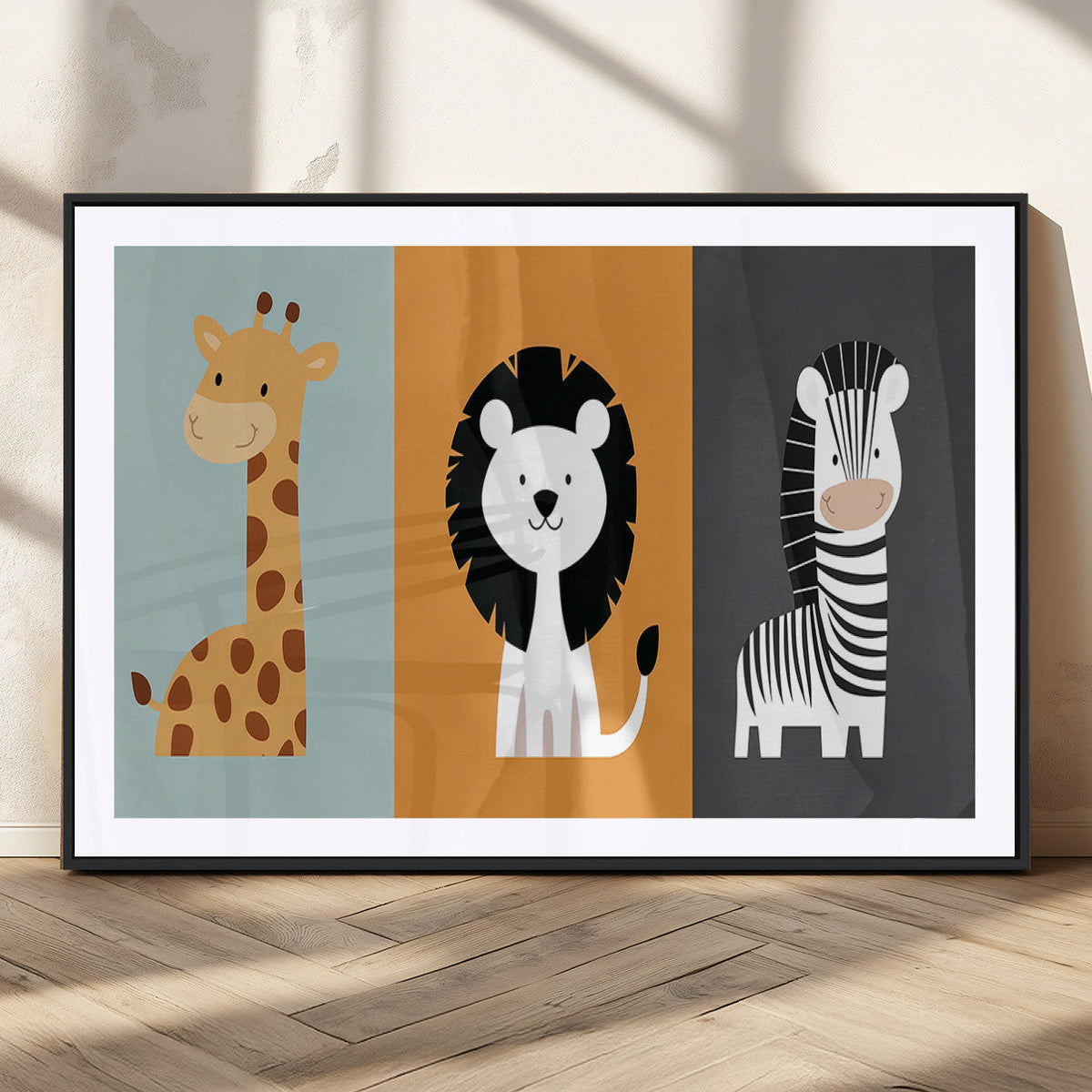 Boho Jungle Animal Nursery Wall Art Prints – Safari Decor