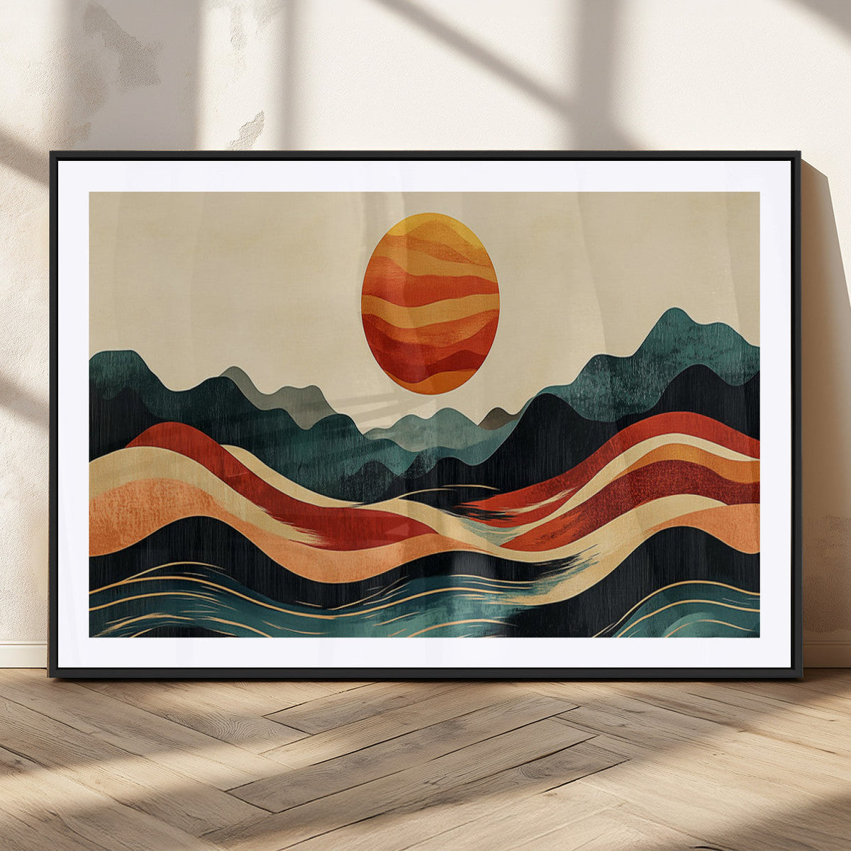 Mountain Triptych Wall Art Canvas Print – Western Nature