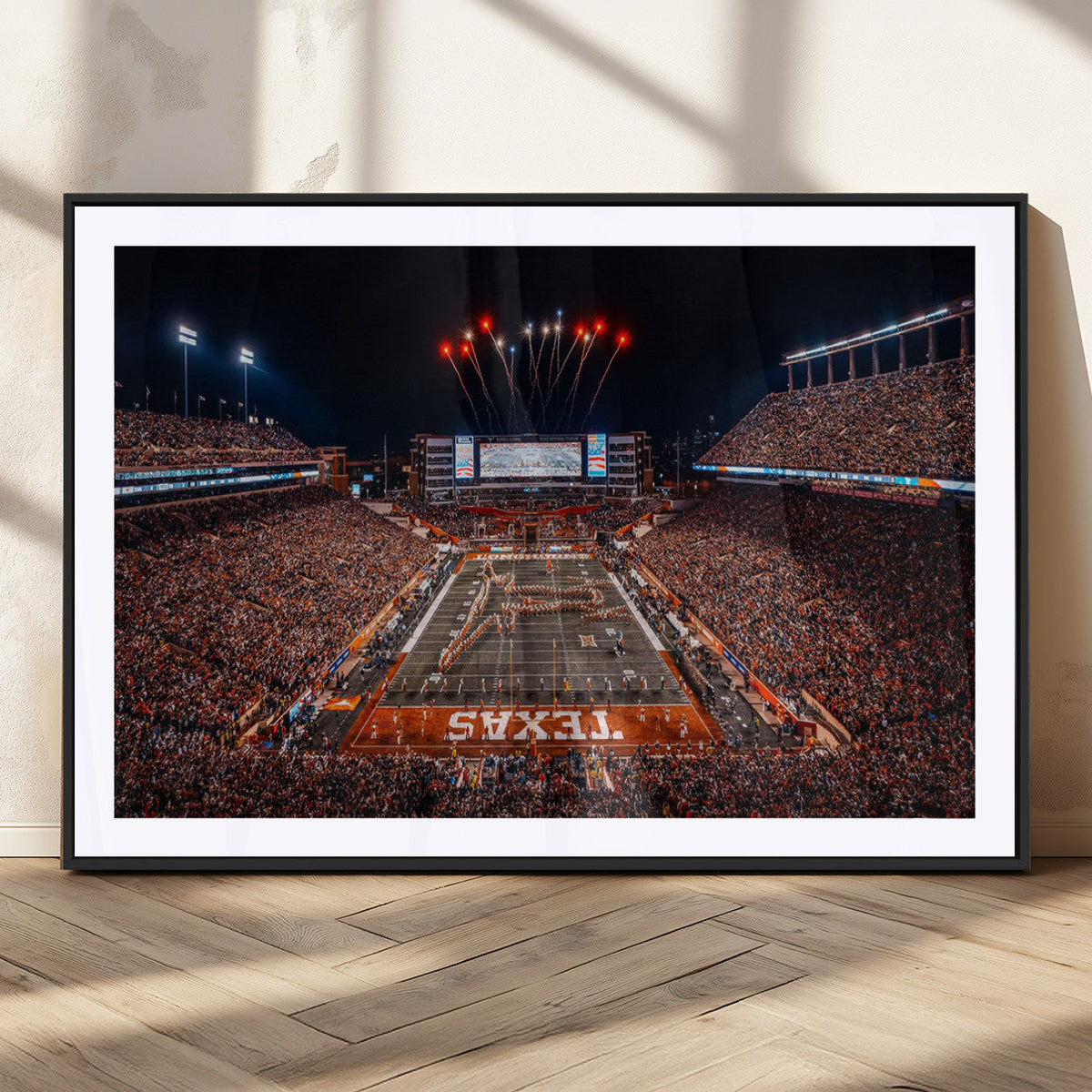Texas Stadium Night Game Wall Art Canvas Print – Vibrant
