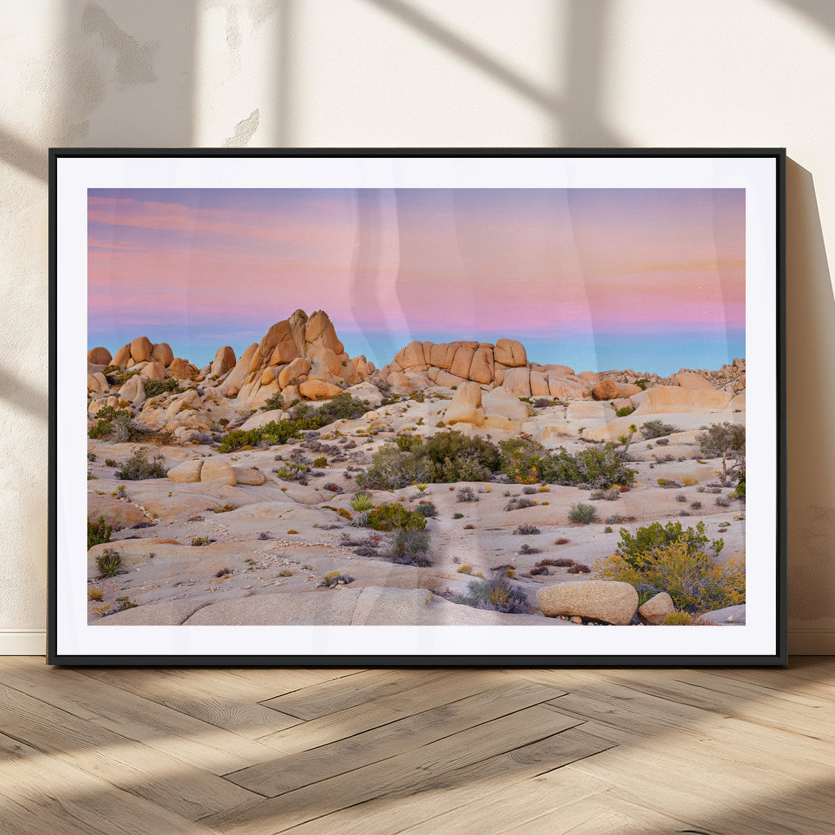 Vibrant Sunset Sky Wall Art Canvas Print – Framed Joshua