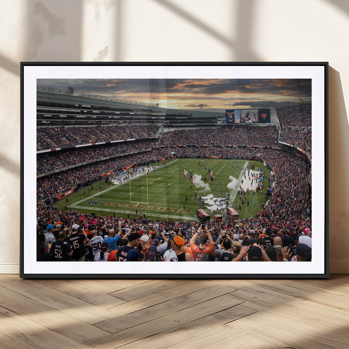 Chicago Bears Soldiers Field Wall Art Canvas Print – Framed