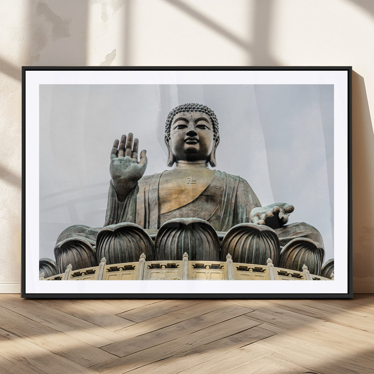 Buddha Statue Wall Art Canvas Print