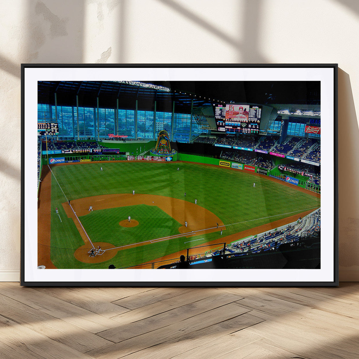 Miami Marlins Baseball Team Print - Miami LoanDepot Park