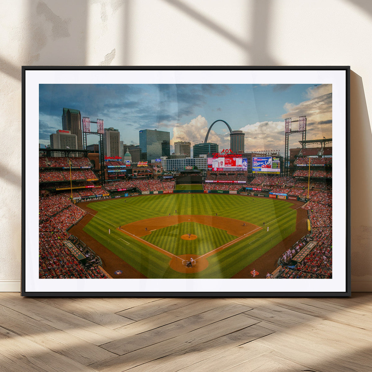 St. Louis Cardinals Baseball Team Print - Busch Stadium Wall
